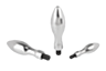 Poignée fixe DIN 39, forme E, en aluminium