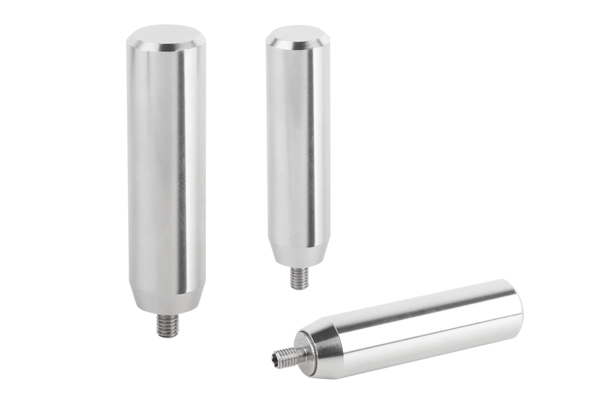 Poignée cylindrique tournante en inox