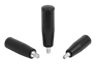 Poignée cylindrique tournante avec six pans creux