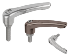 Manette indexable en Inox avec insert fileté