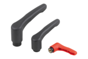 Manette indexable ECO en plastique avec taraudage