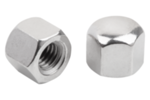 Écrous borgnes hexagonaux forme basse DIN 917 acier ou inox