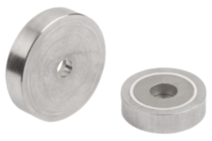 Aimants plats avec trou lamé en SmCo avec corps en Inox