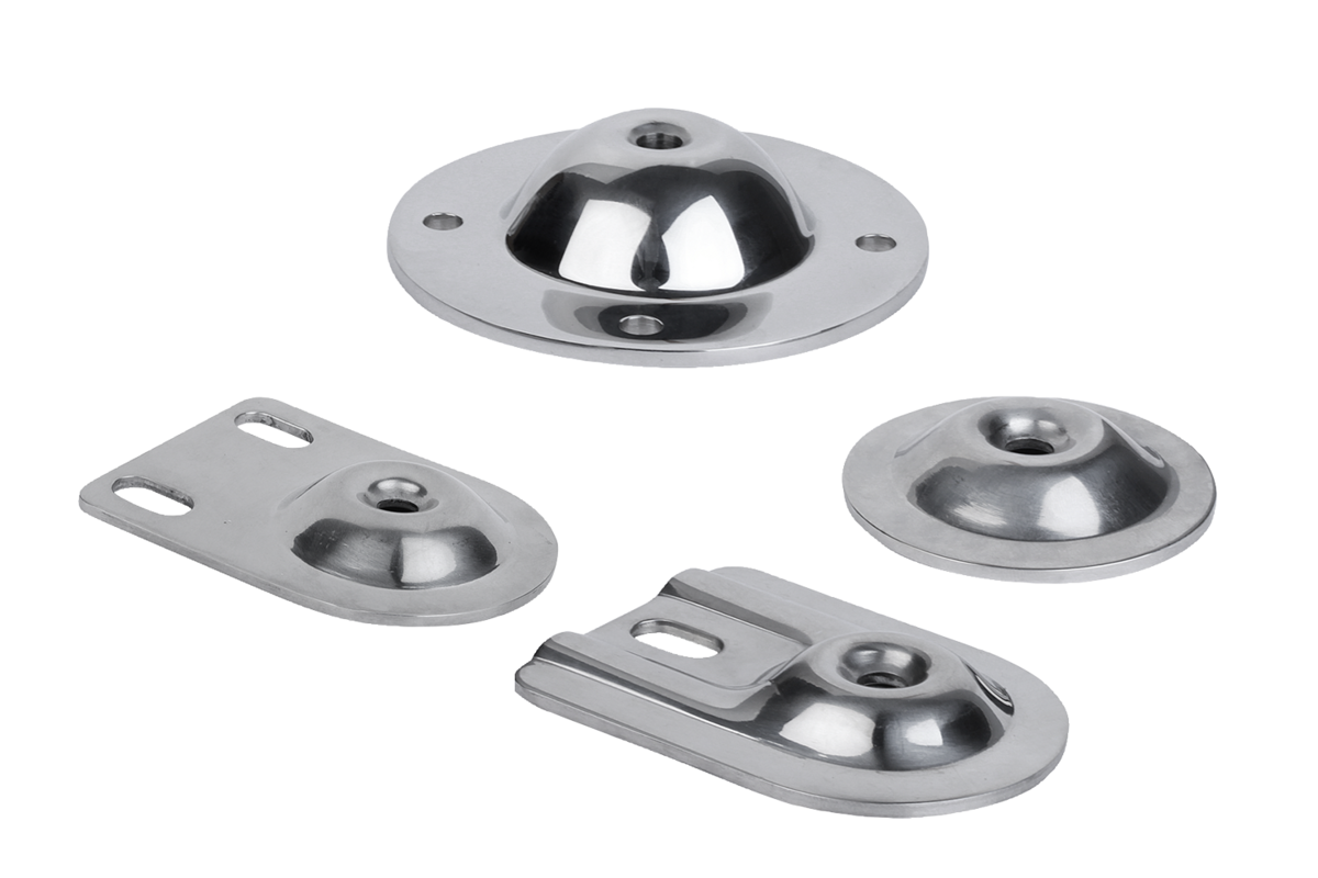Embase pour pied réglable acier ou Inox