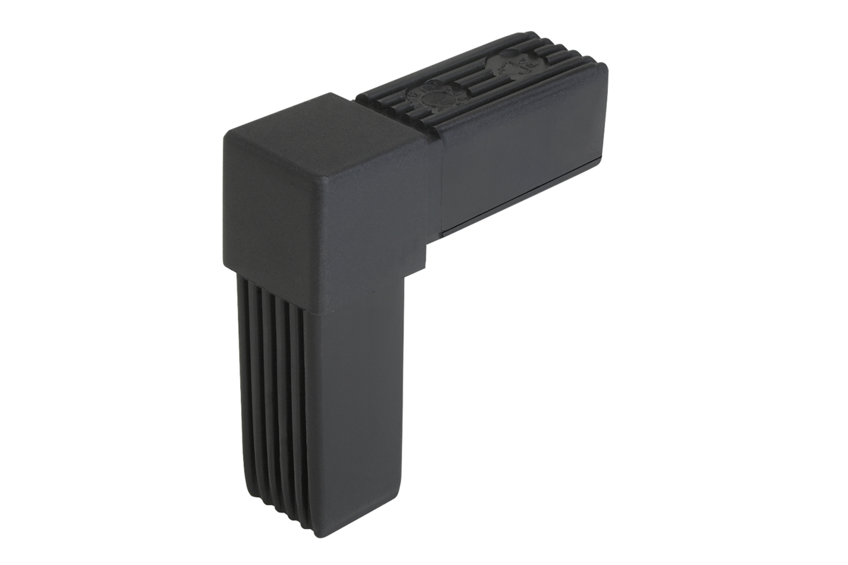 Raccord de tube carré angle droit