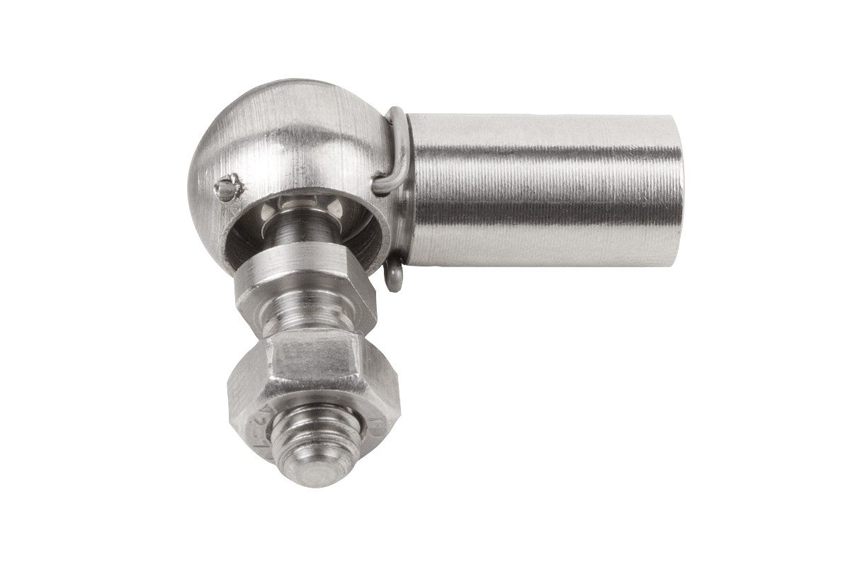 sourcing map 3pcs Palier à embout Filetage femelle M10 n° 45 Rotule pivotante en acier 
