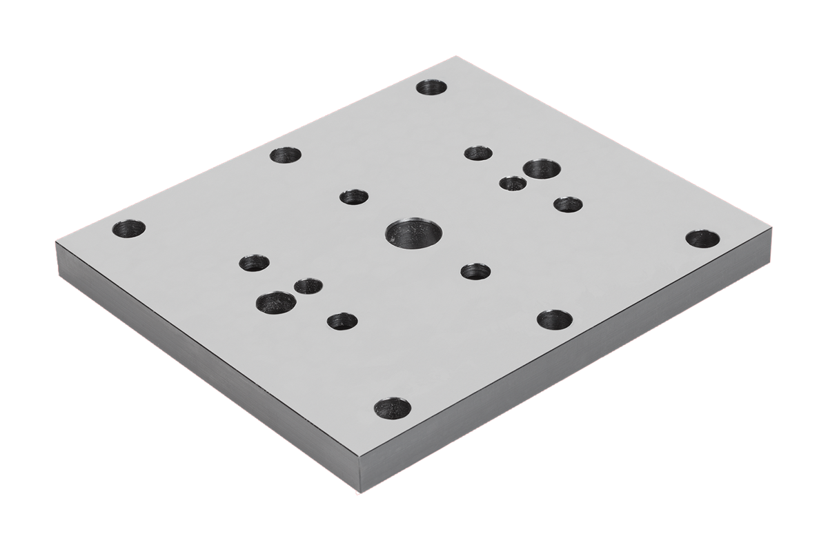 Plaque de base pour étau auto-centrant