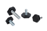 Pieds réglables de forme hexagonale