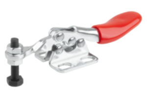 Mini sauterelle à levier horizontal avec embase horizontale et broche de pression fixe