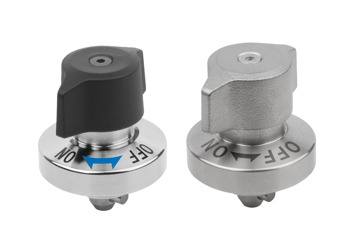 Verrous quart de tour en Inox avec bouton en plastique ou en Inox