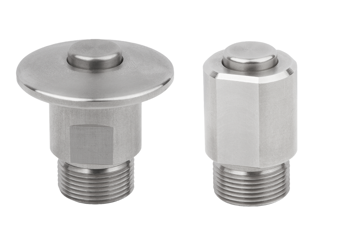 Verrous à bouton poussoir en Inox