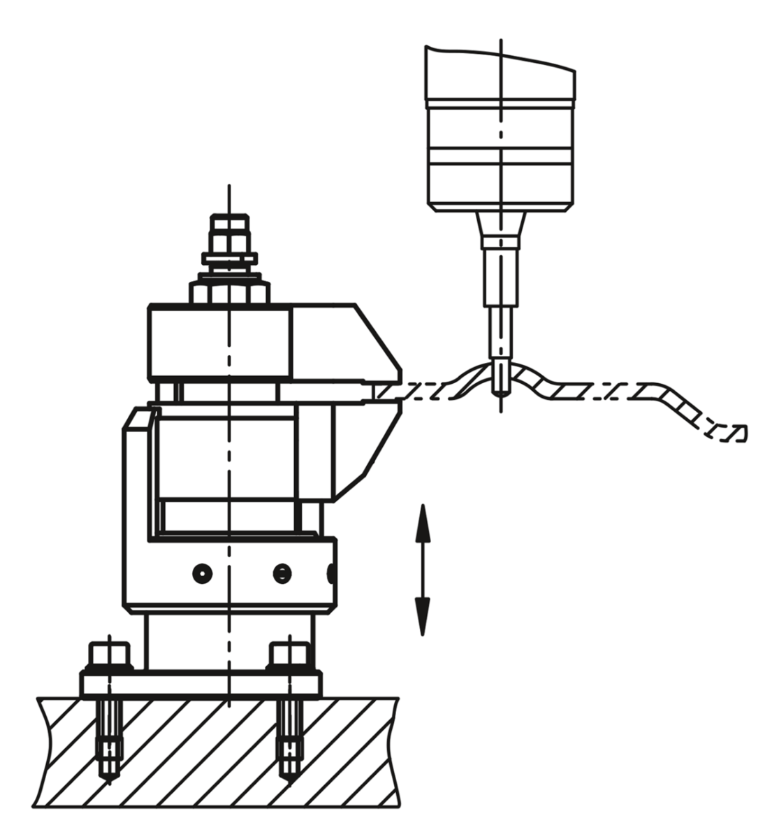 Guide de rodage Largeur de serrage réglable Antirouille