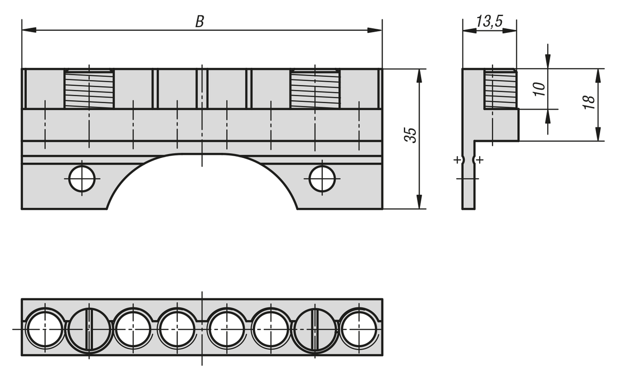 Kit de serrage pour pièces cylindriques