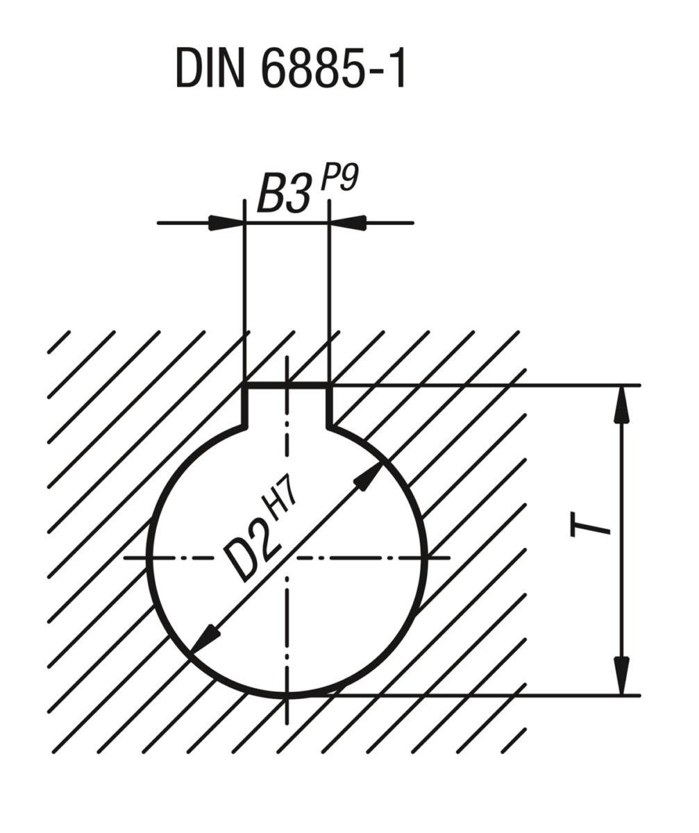 Volant DIN 950 en aluminium 